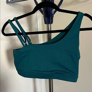 ZYIA Teal Asymmetrical Sports Bra